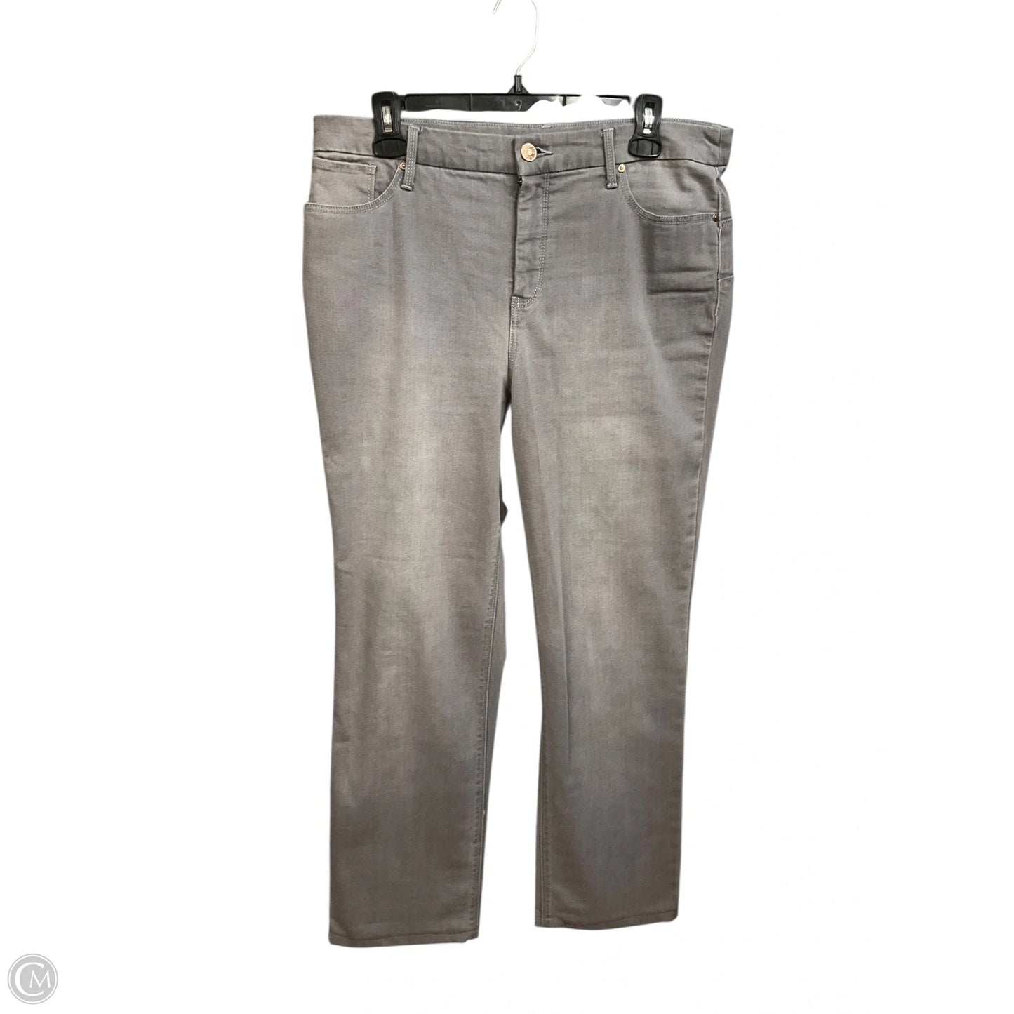 Jeans Straight By Chicos In Grey, Size: 10