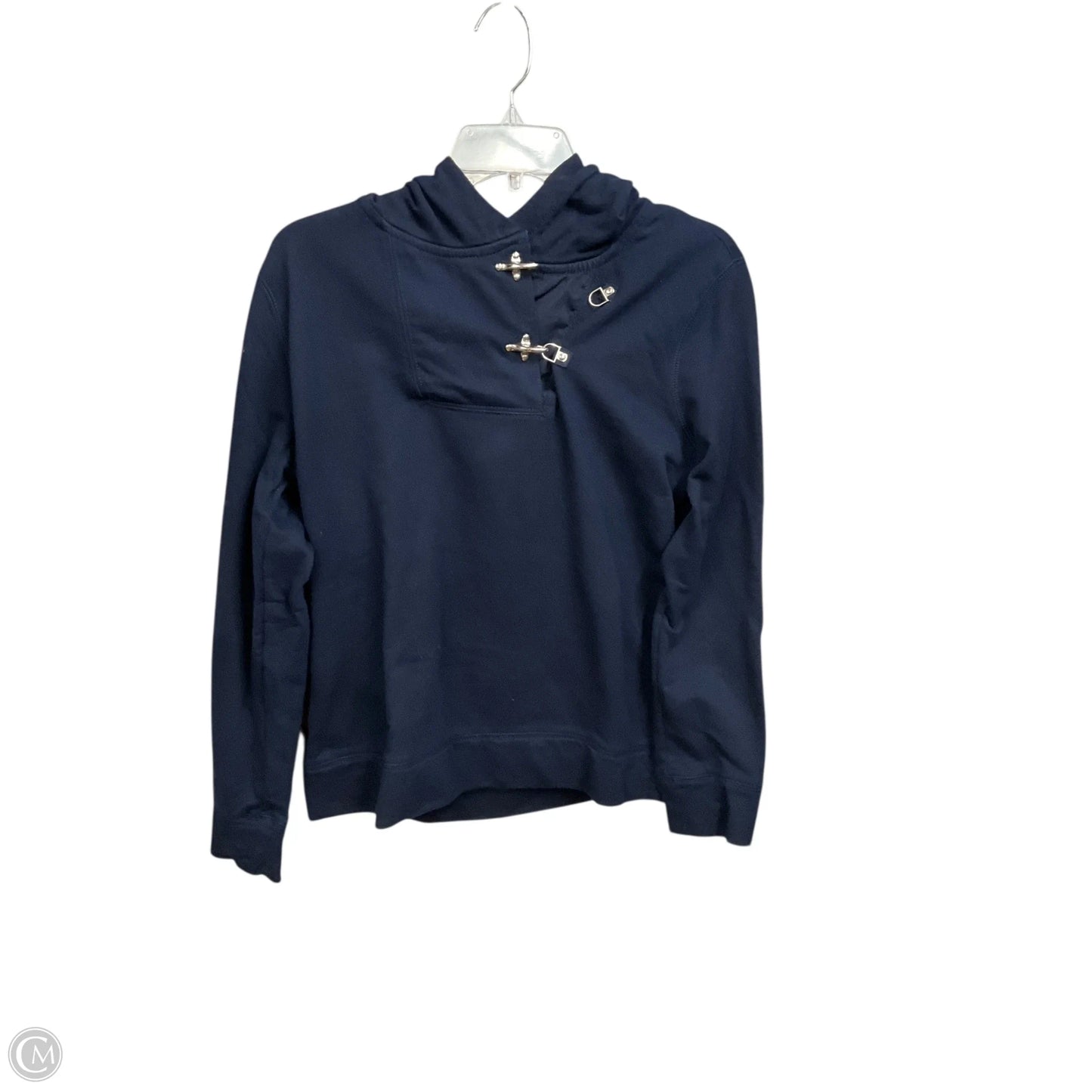 Sweatshirt Hoodie By Lauren By Ralph Lauren In Navy, Size: L