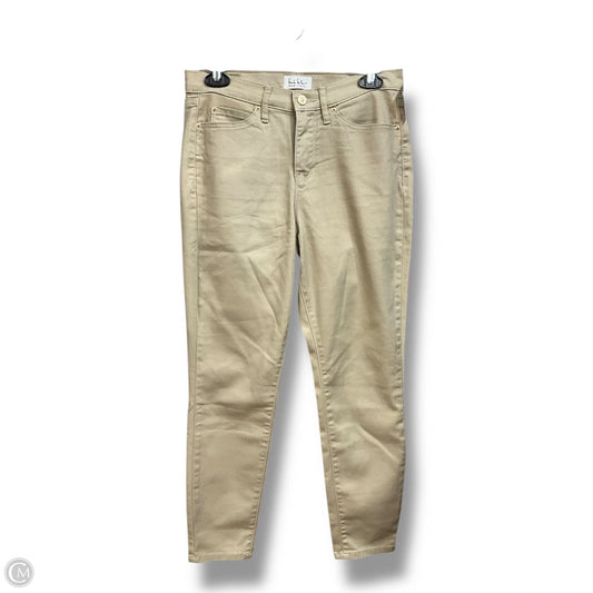 Jeans Skinny By Nicole By Nicole Miller In Tan, Size: 4