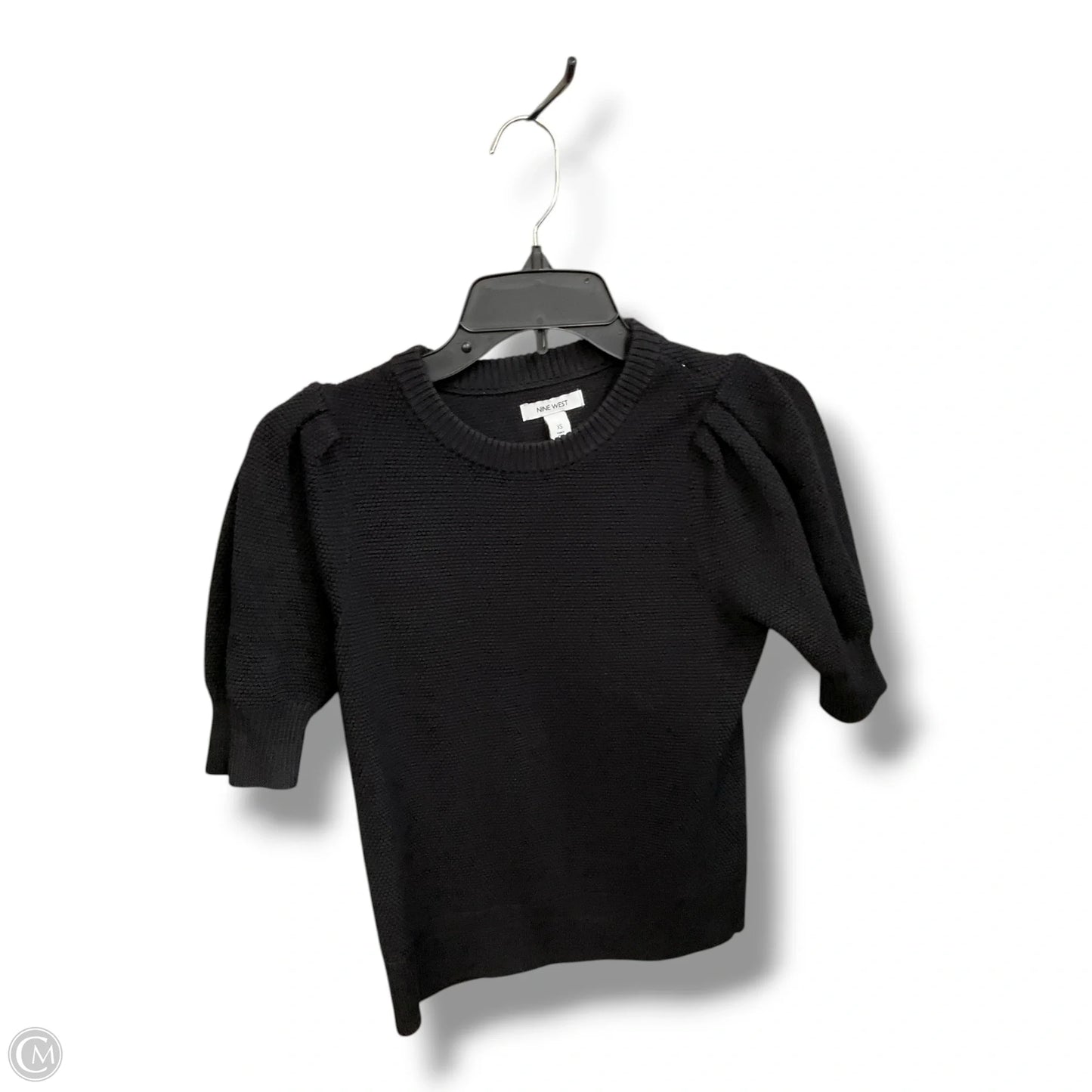 Top Short Sleeve By Nine West Apparel In Black, Size: Xs