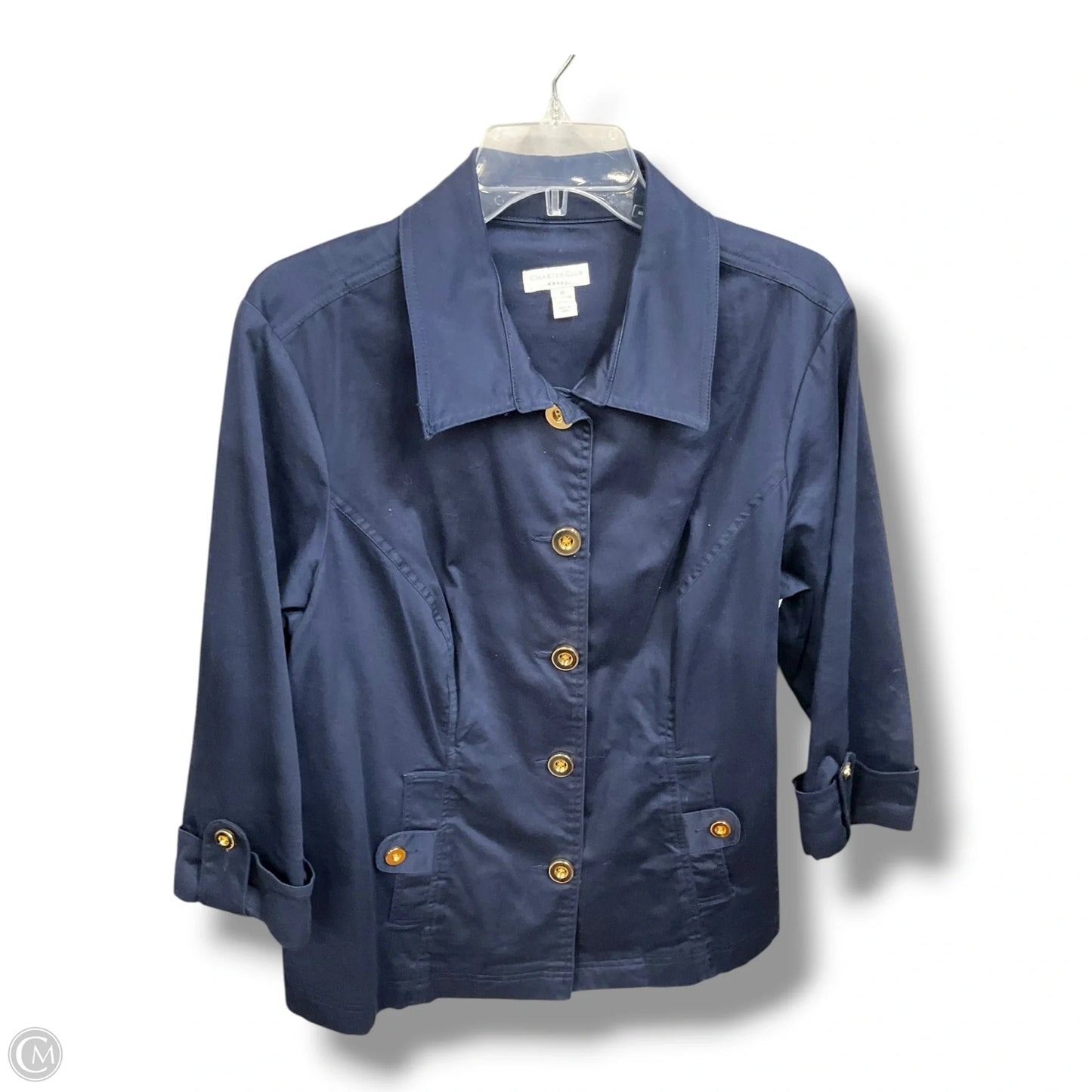 Jacket Other By Charter Club In Navy, Size: 1x