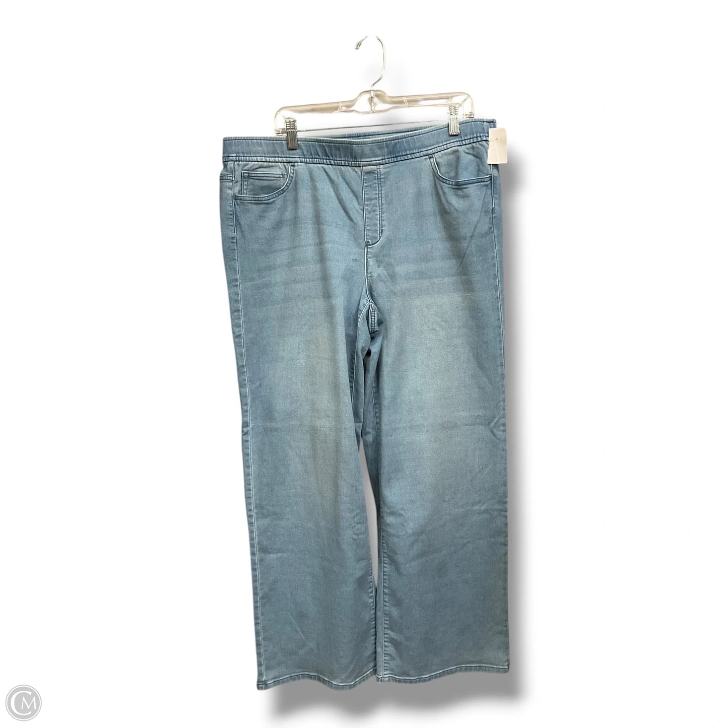 Jeans Wide Leg By J. Jill In Blue Denim, Size: 12