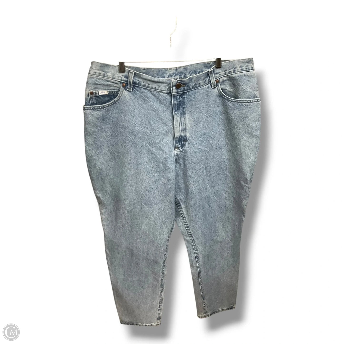 Jeans Skinny By Lee In Blue Denim, Size: 22