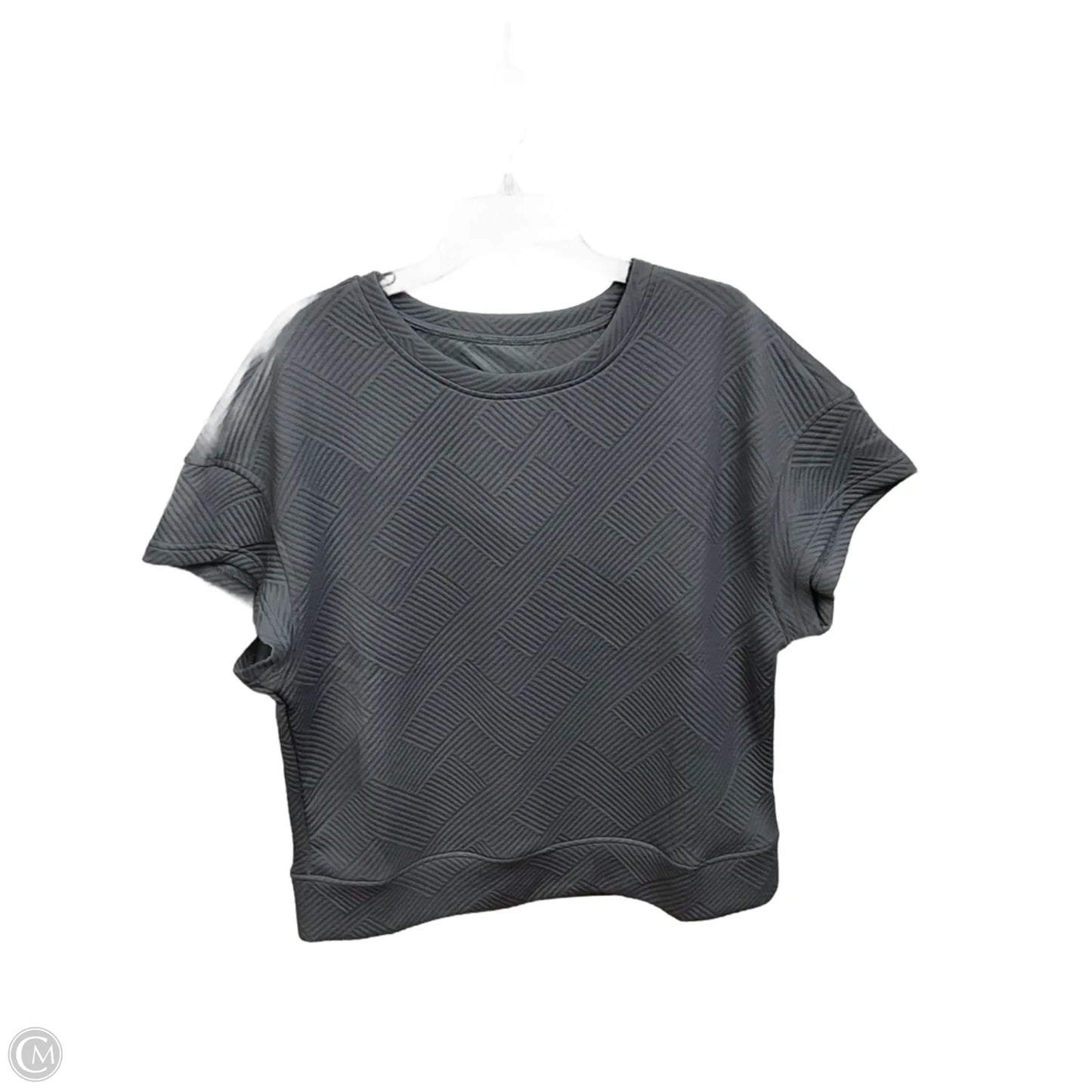 Top Short Sleeve By Clothes Mentor In Grey, Size: M