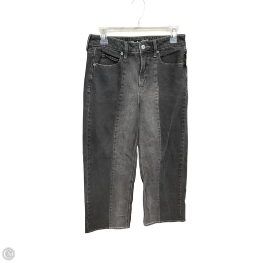 Jeans Wide Leg By Old Navy In Black Denim, Size: 4