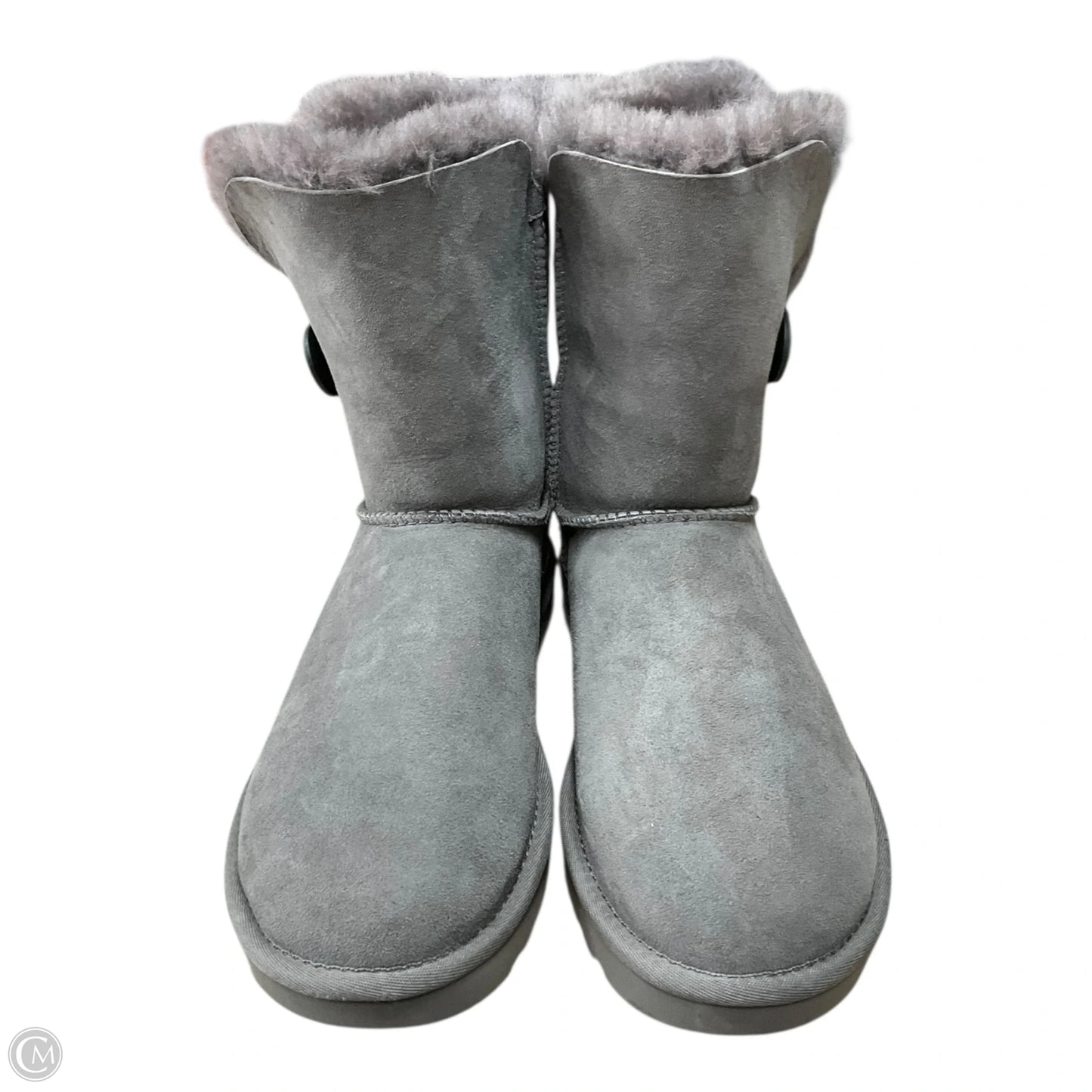 Boots Designer By Ugg In Grey, Size: 8