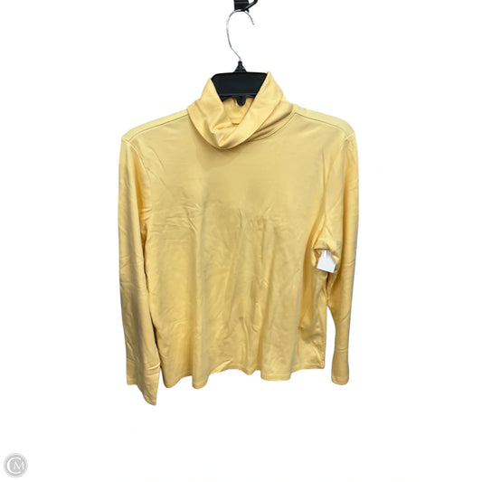 Top Long Sleeve By L.l. Bean In Yellow, Size: Xl