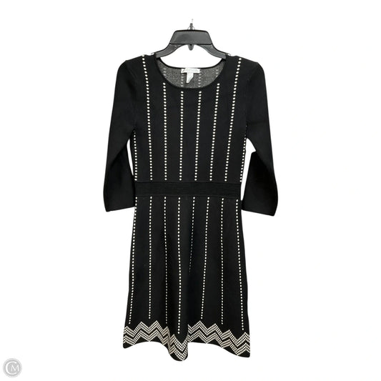 Dress Party Midi By London Times In Black & White, Size: S