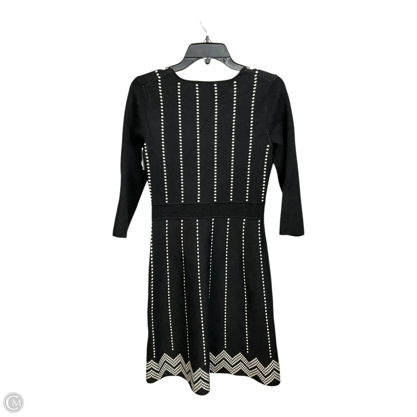 Dress Party Midi By London Times In Black & White, Size: S