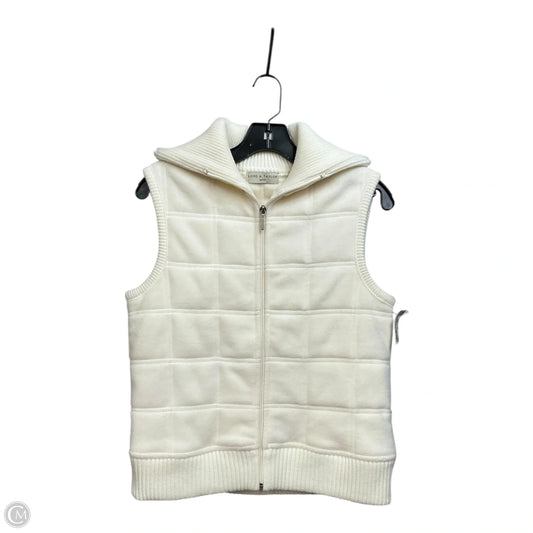 Vest Puffer & Quilted By Lord And Taylor In Cream, Size: Mp