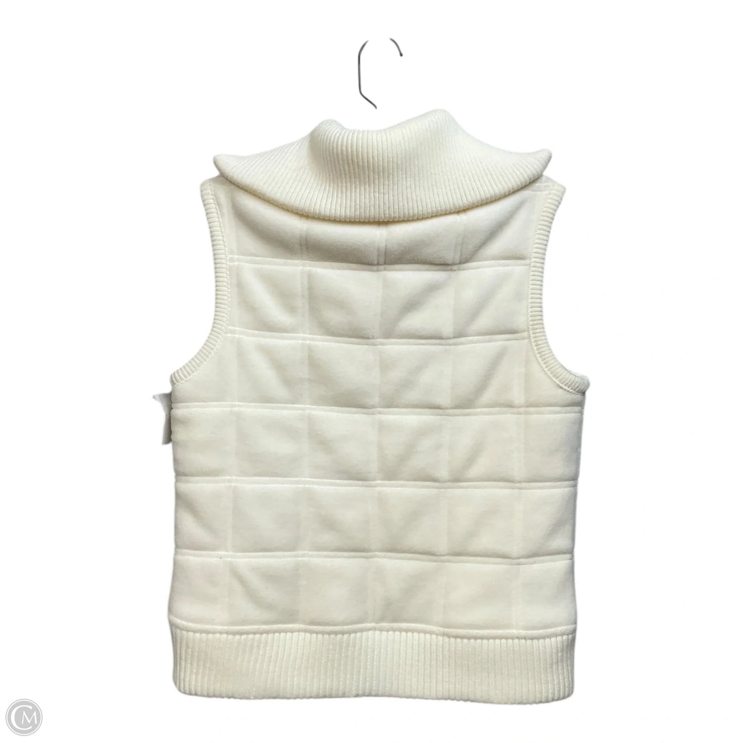 Vest Puffer & Quilted By Lord And Taylor In Cream, Size: Mp