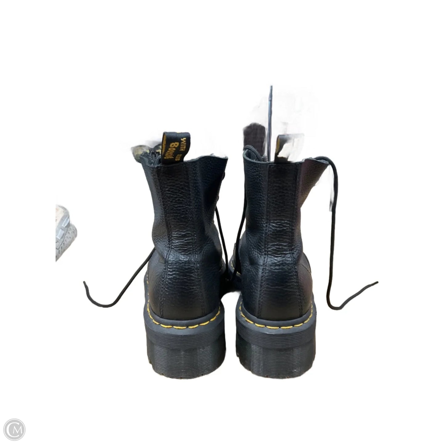 Boots Leather By Dr Martens In Black, Size: 10