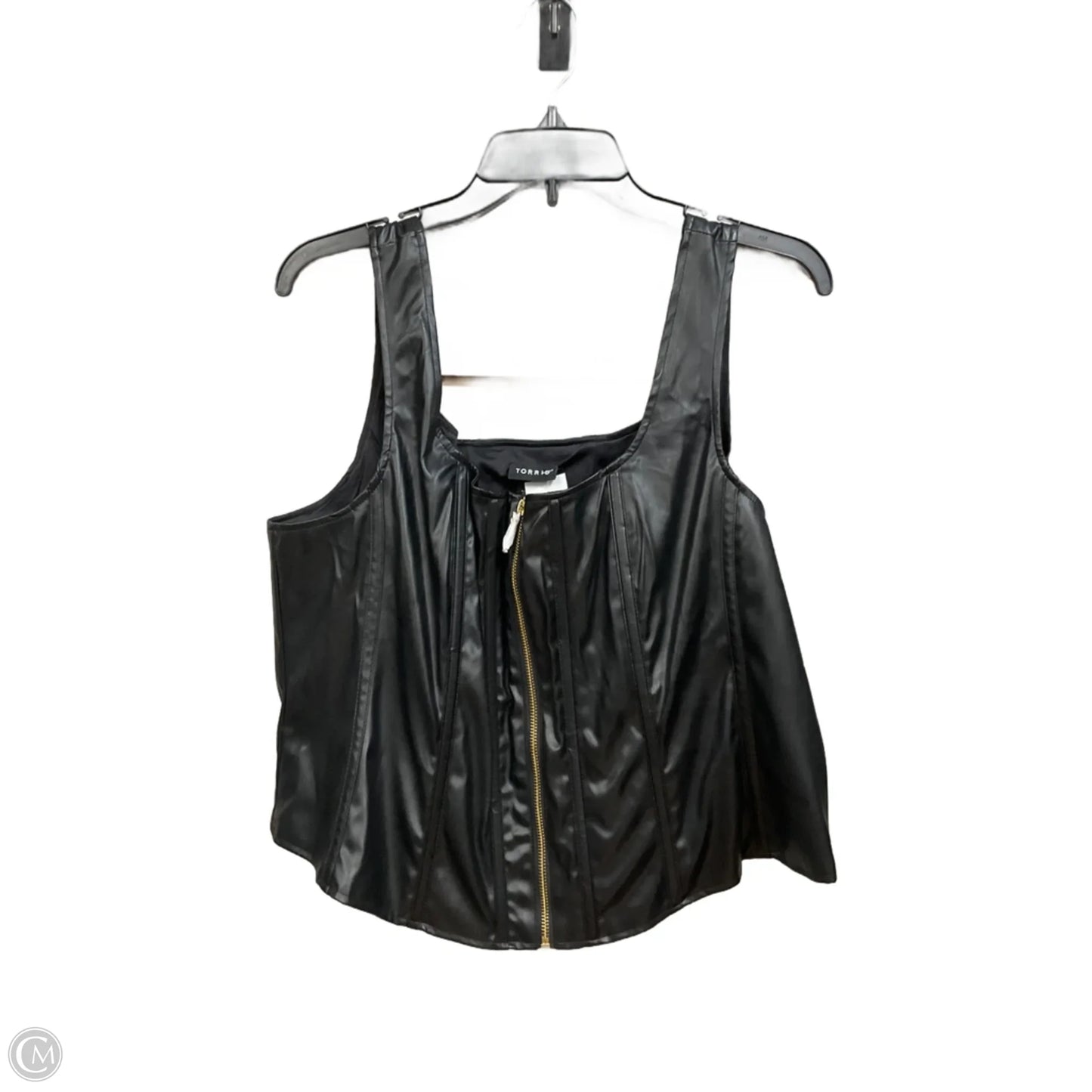 Top Sleeveless By Torrid In Black, Size: 2x