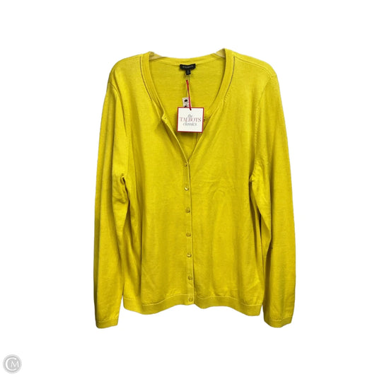 Cardigan By Talbots In Yellow, Size: Xl