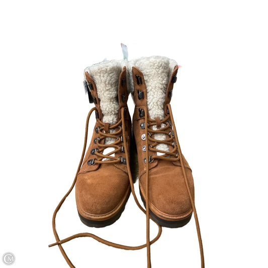 Boots Ankle Heels By Marc Fisher In Tan, Size: 10