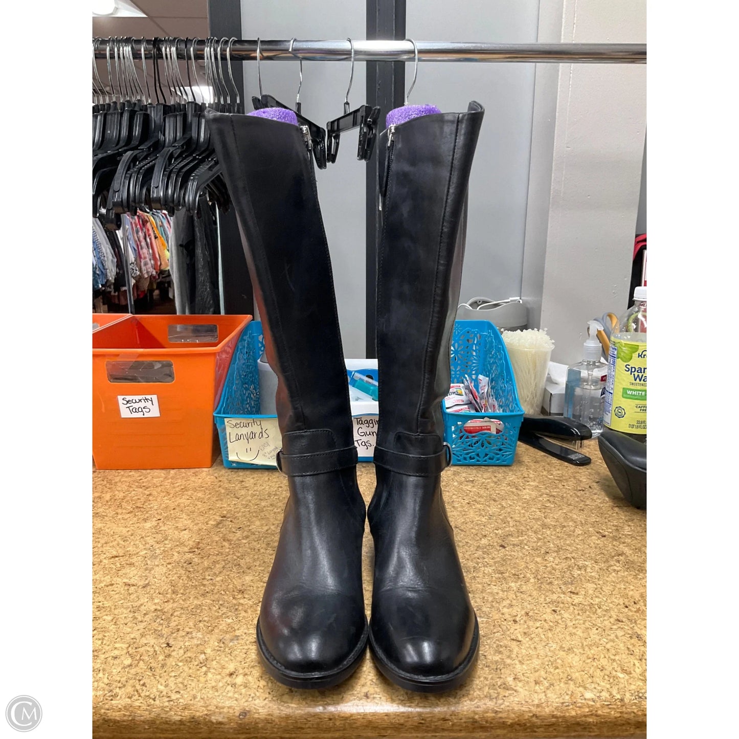 Boots Knee Heels By Cme In Black, Size: 6