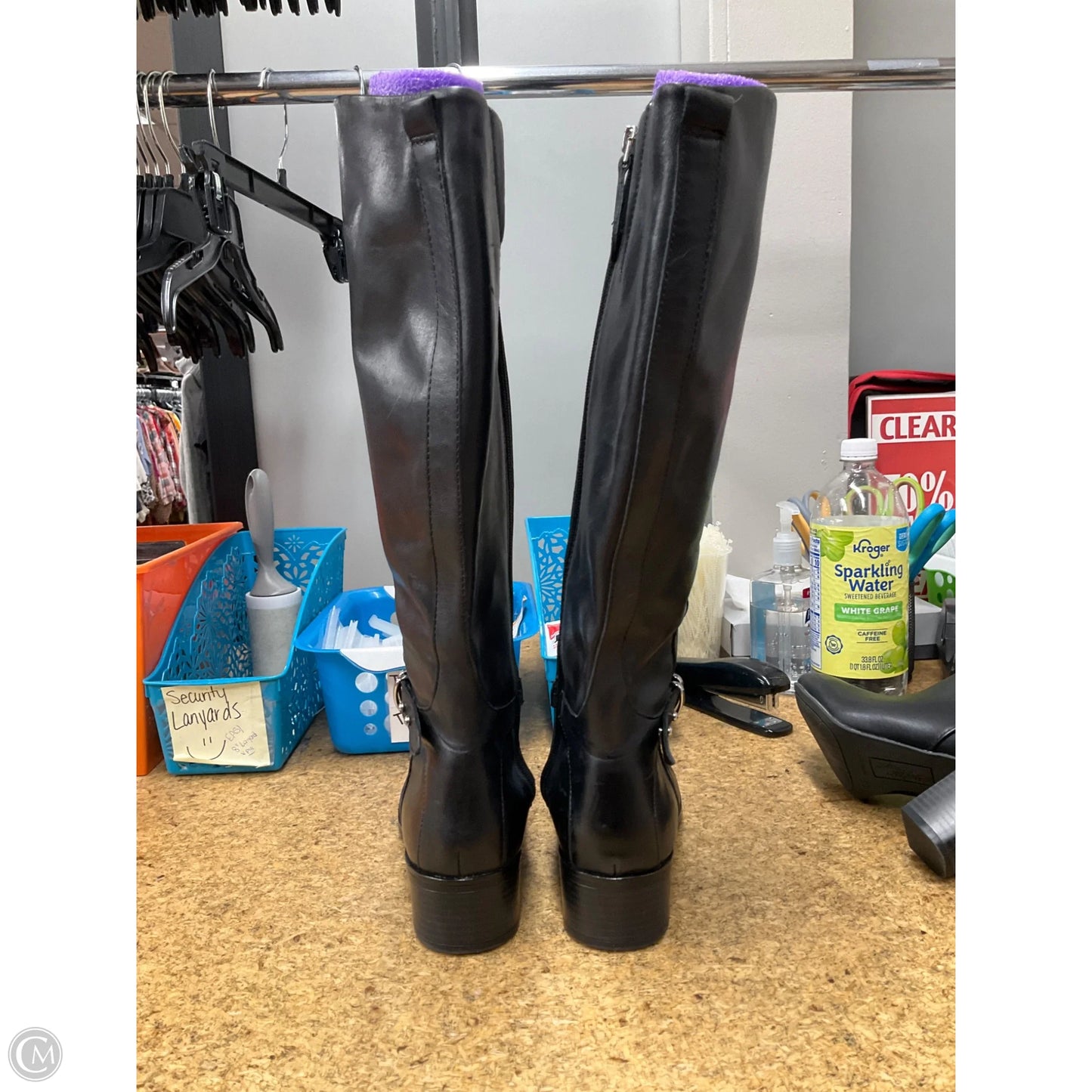 Boots Knee Heels By Cme In Black, Size: 6