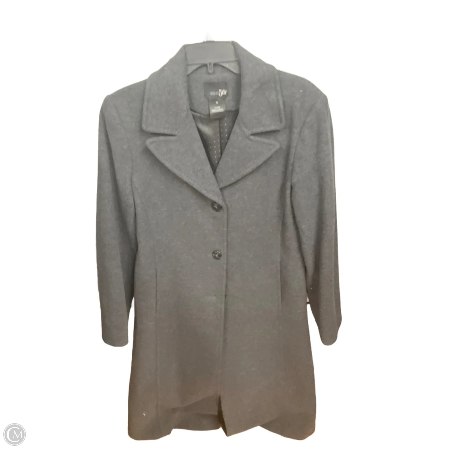 Coat Wool By East 5th In Grey, Size: M
