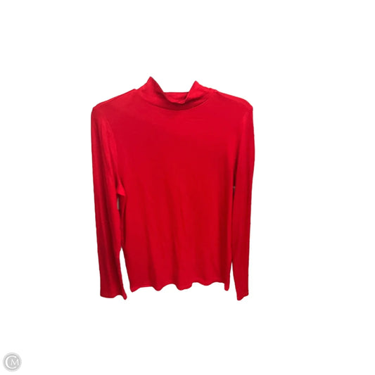 Top Long Sleeve By Lou And Grey In Red, Size: Xl
