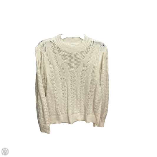 Sweater By Loft In Cream, Size: Xl