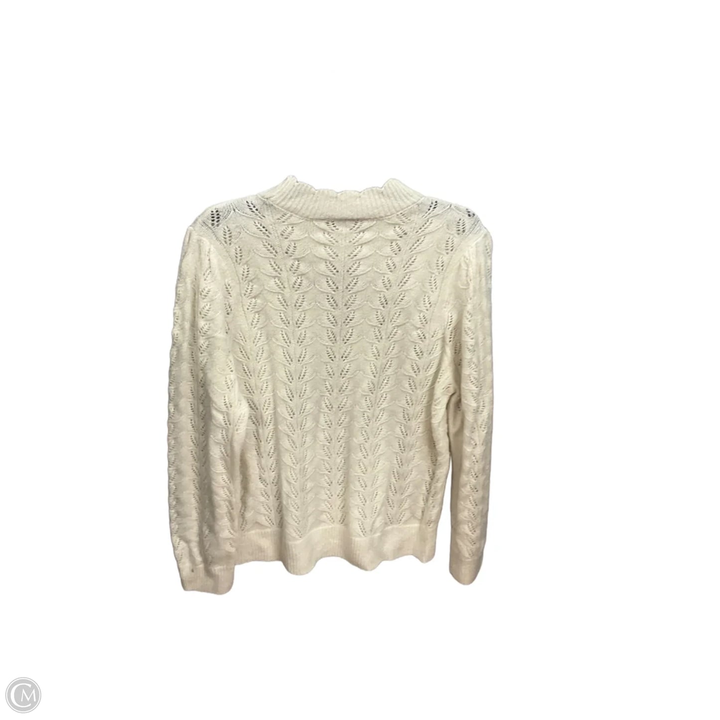 Sweater By Loft In Cream, Size: Xl