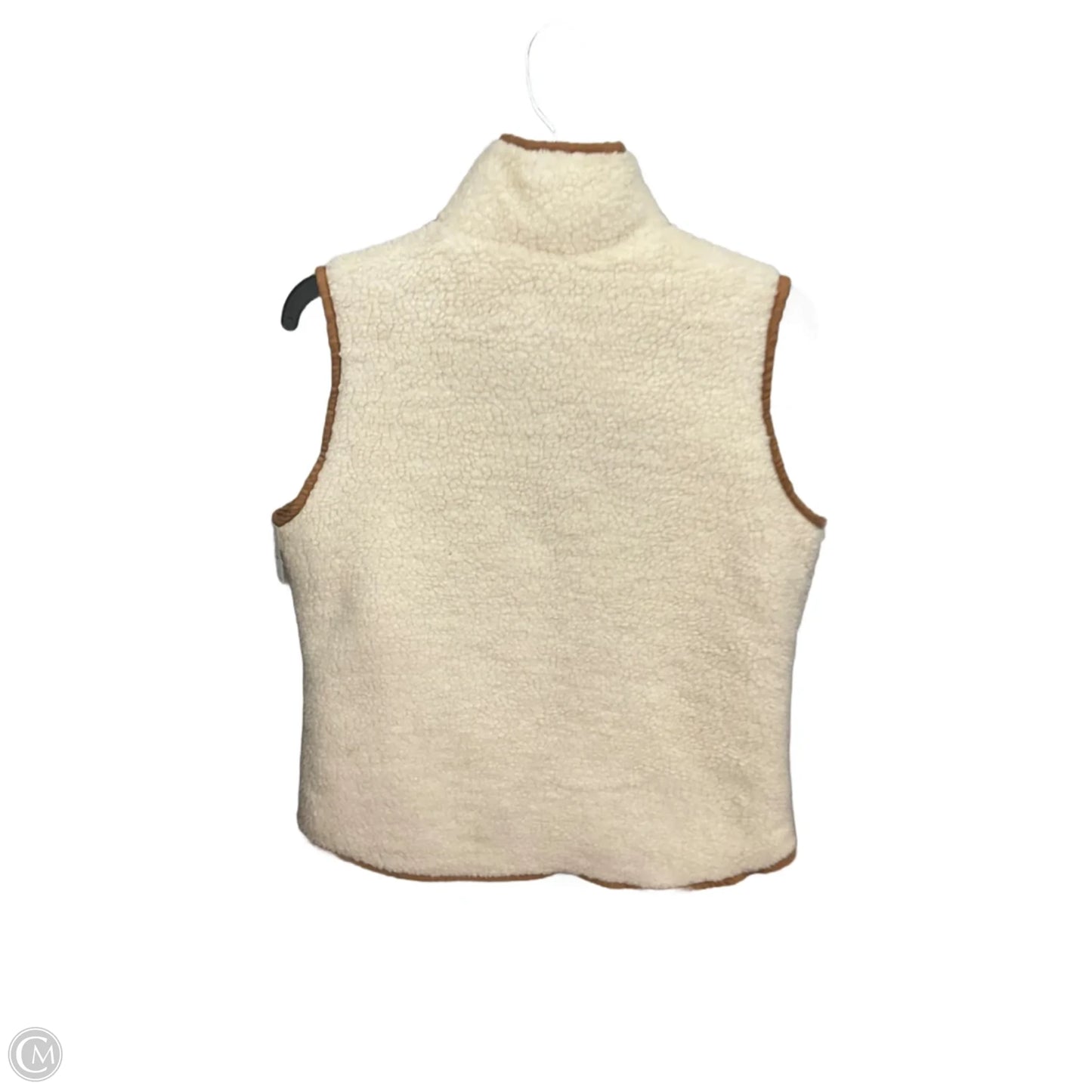 Vest Faux Fur & Sherpa By Old Navy In Cream & Tan, Size: M