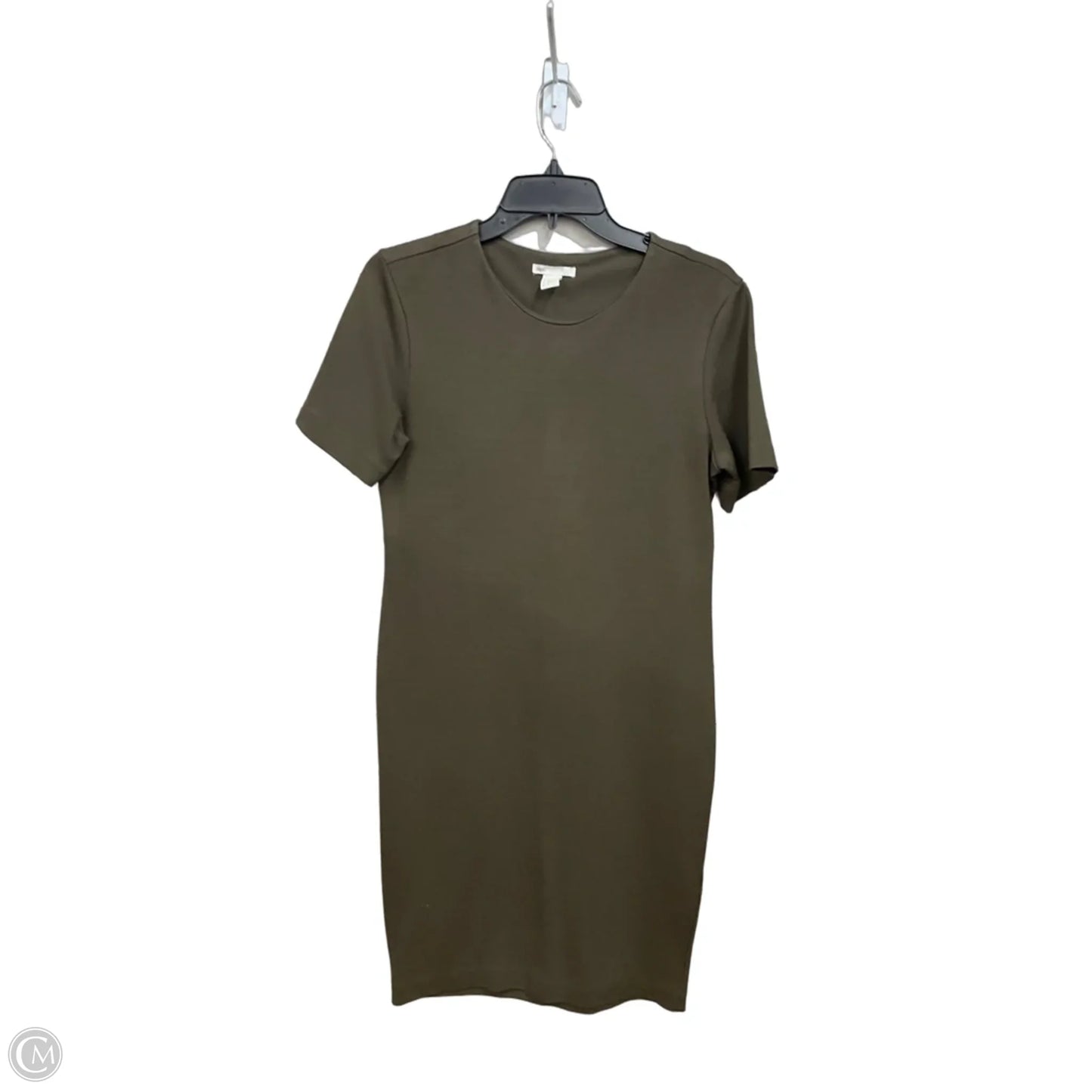 Dress Casual Midi By H&m In Green, Size: M