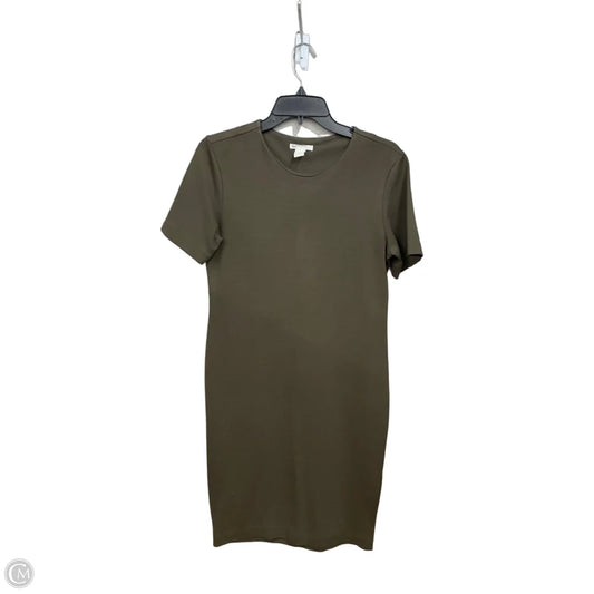 Dress Casual Midi By H&m In Green, Size: M