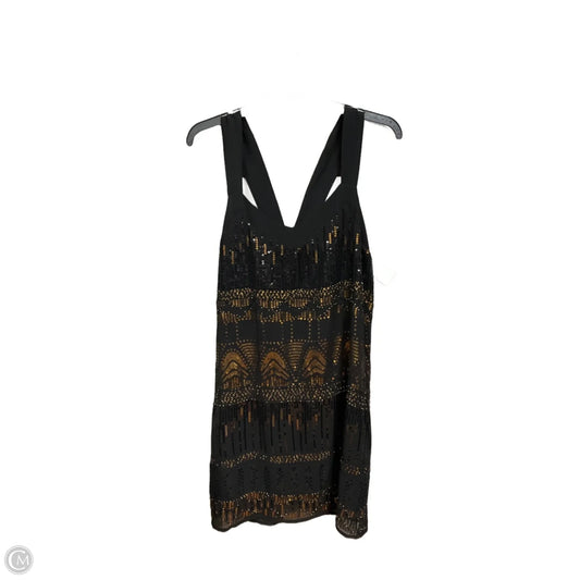 Dress Party Short By Forever 21 In Black & Gold, Size: M