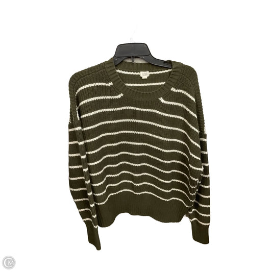 Sweater By Ana In Green & White, Size: Xxl
