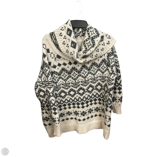 Sweater By Ruff Hewn In Green & White, Size: 2x