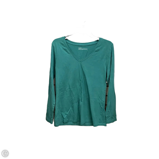 Top Long Sleeve Basic By Cme In Teal, Size: L