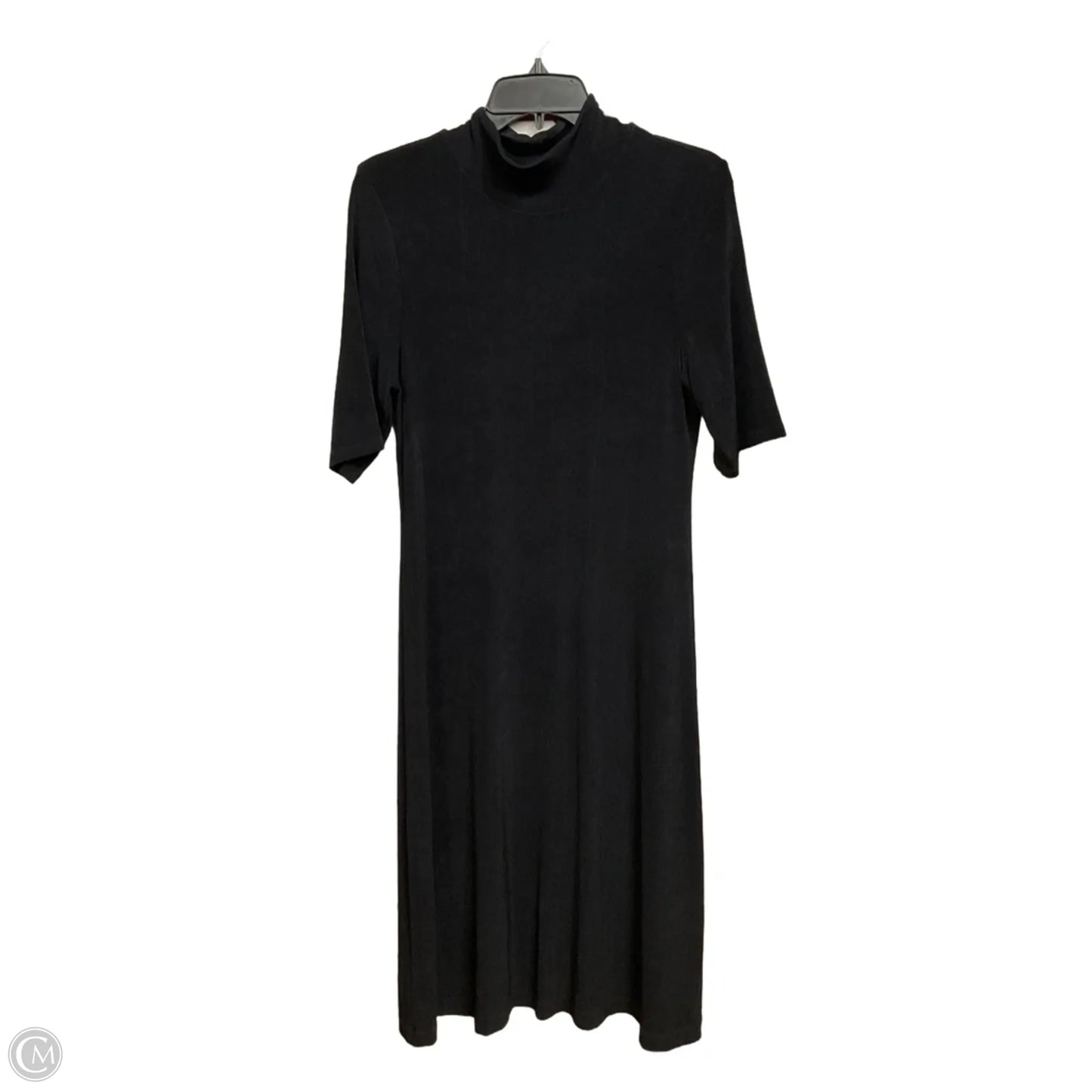 Dress Casual Midi By Chicos In Black, Size: M