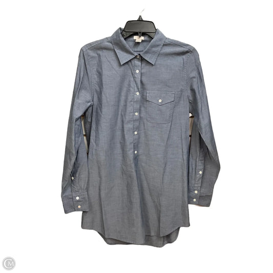 Tunic Long Sleeve By J. Crew In Blue, Size: S