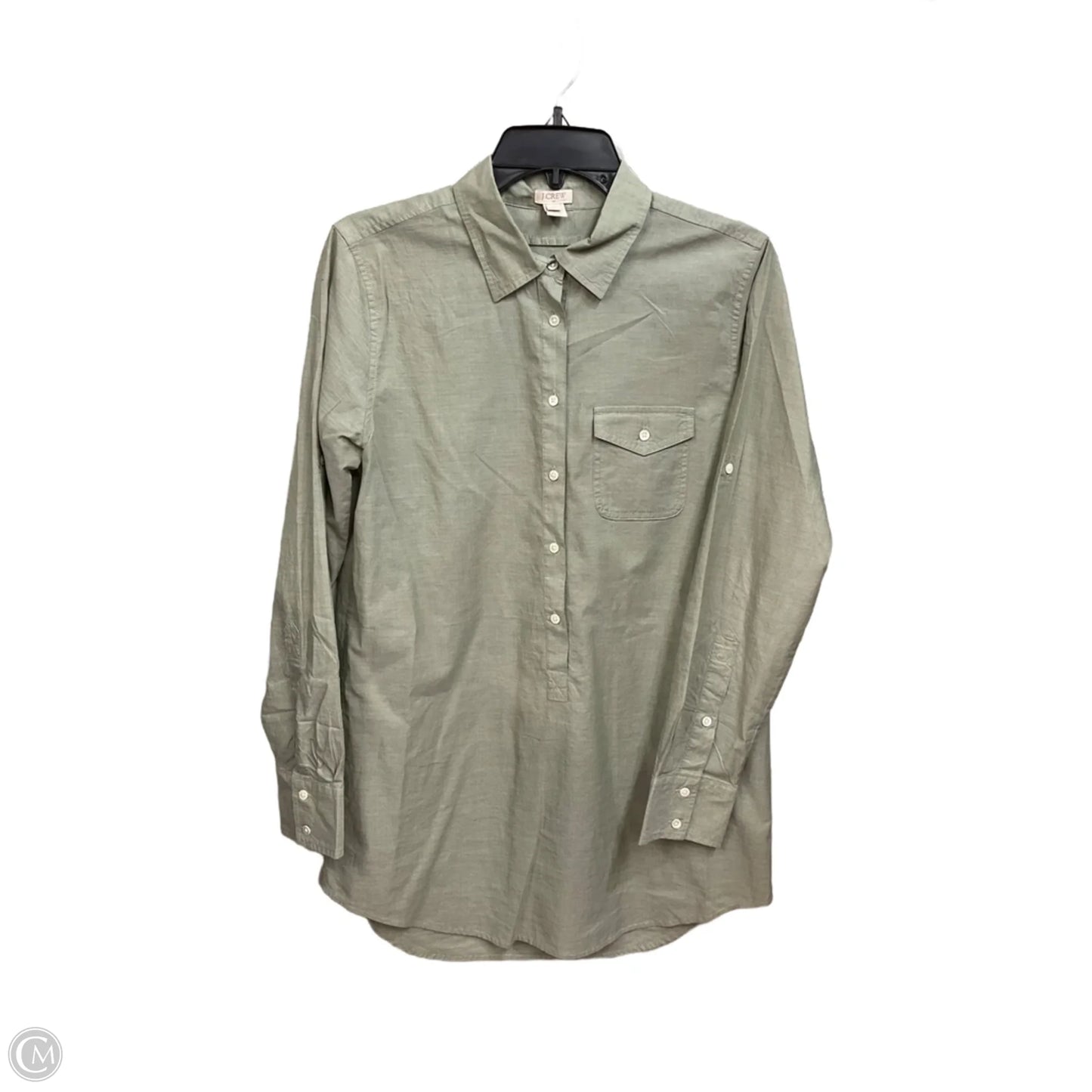 Tunic Long Sleeve By J. Crew In Green, Size: S
