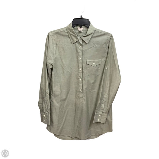 Tunic Long Sleeve By J. Crew In Green, Size: S