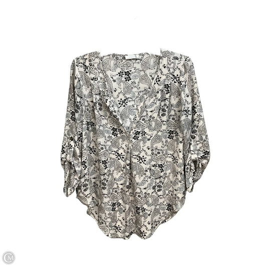 Blouse 3/4 Sleeve By Lush In Floral Print, Size: M