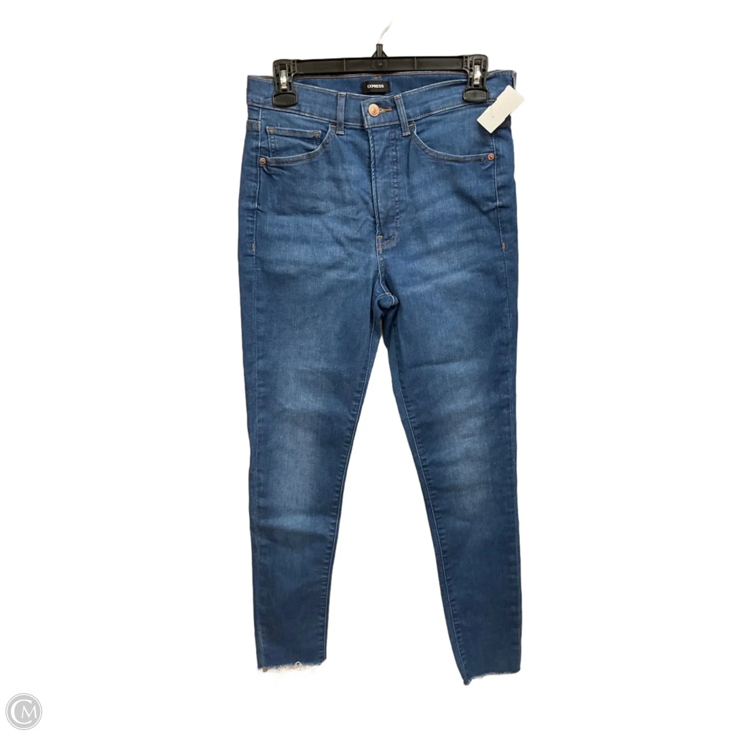 Jeans Skinny By Express In Blue Denim, Size: 6
