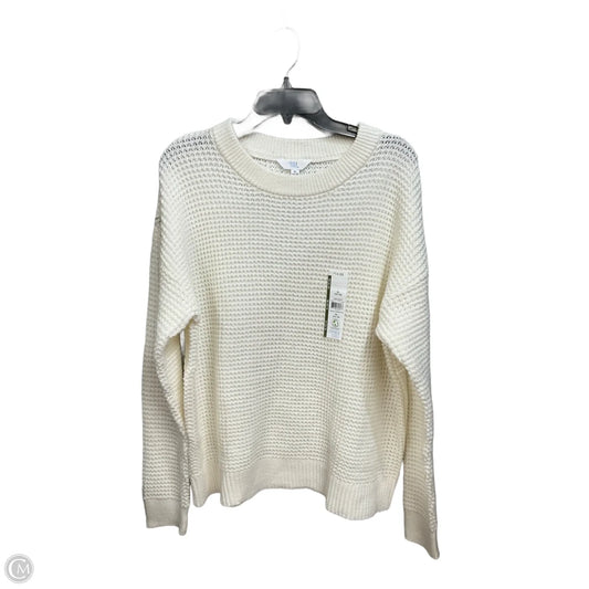 Sweater By Time And Tru In White, Size: Xl