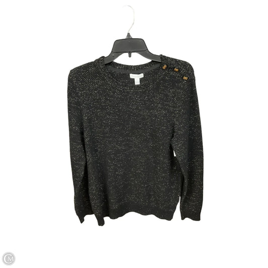 Sweater By Charter Club In Black & Gold, Size: Xl