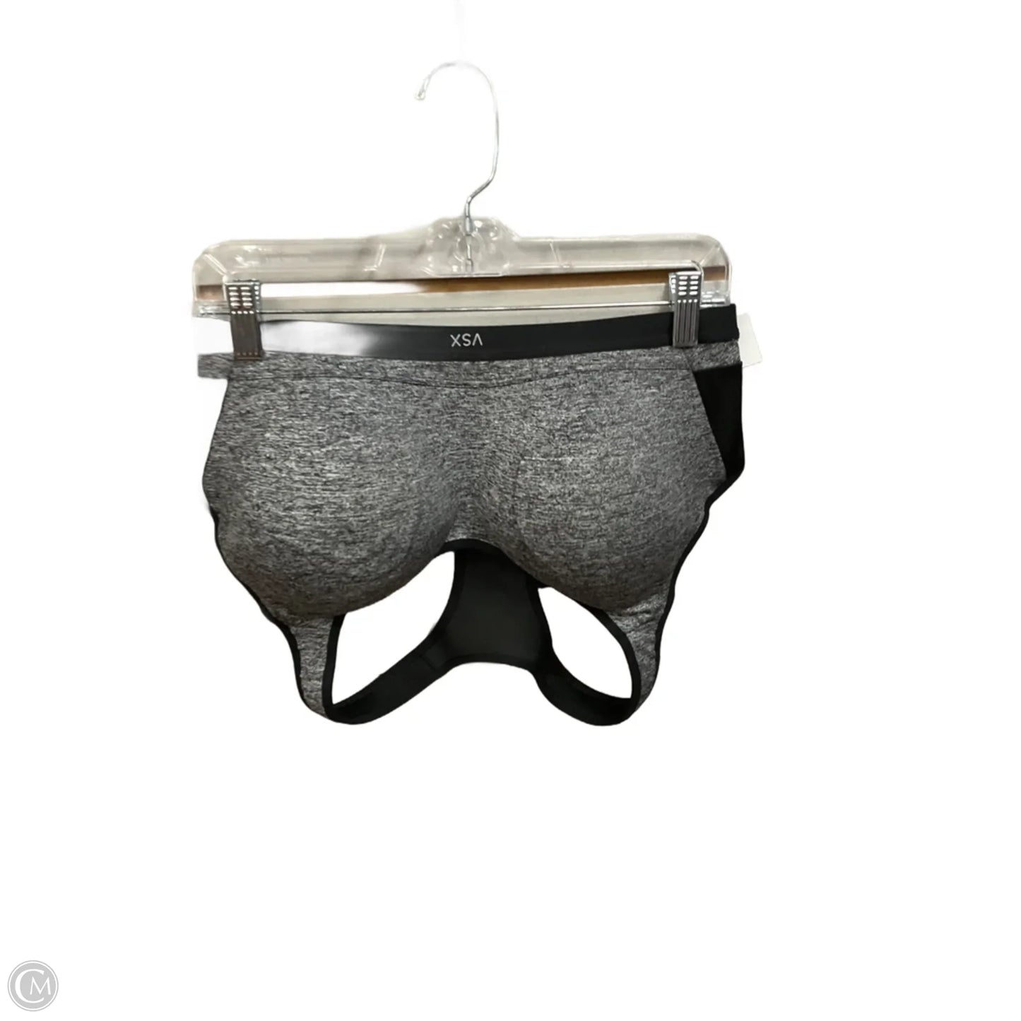 Athletic Bra By Victorias Secret In Black & Grey, Size: Xl