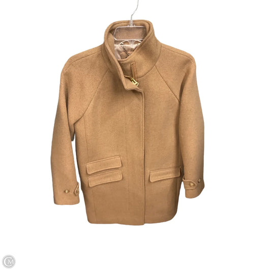Coat Wool By J. Crew In Tan, Size: Xxs
