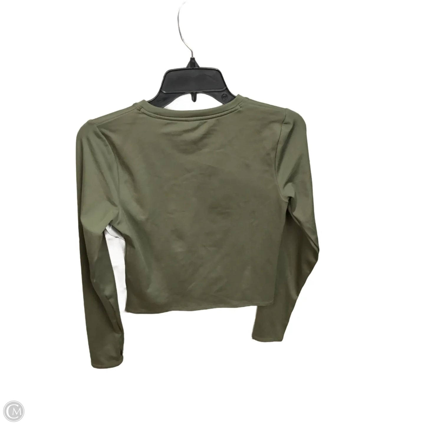 Athletic Top Long Sleeve Crewneck By Under Armour In Green, Size: M