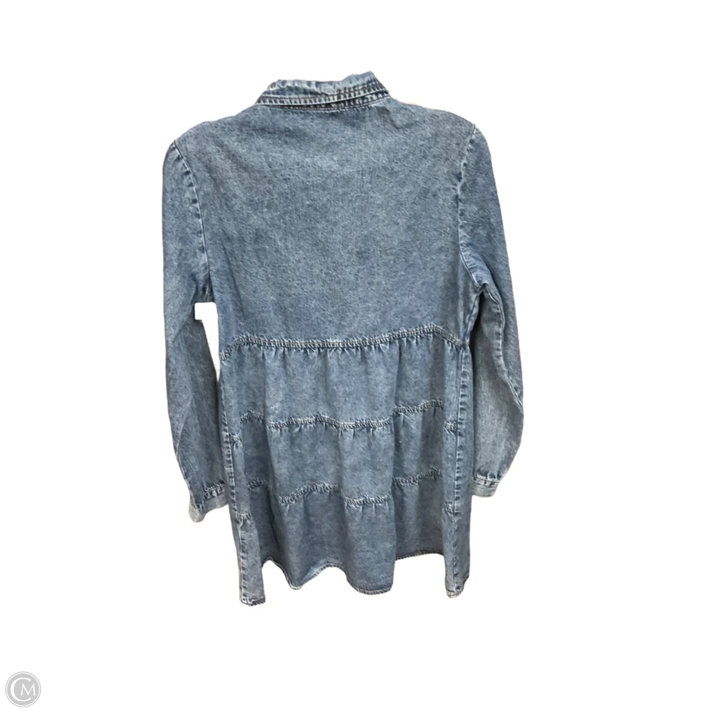 Dress Casual Midi By Clothes Mentor In Blue Denim, Size: S