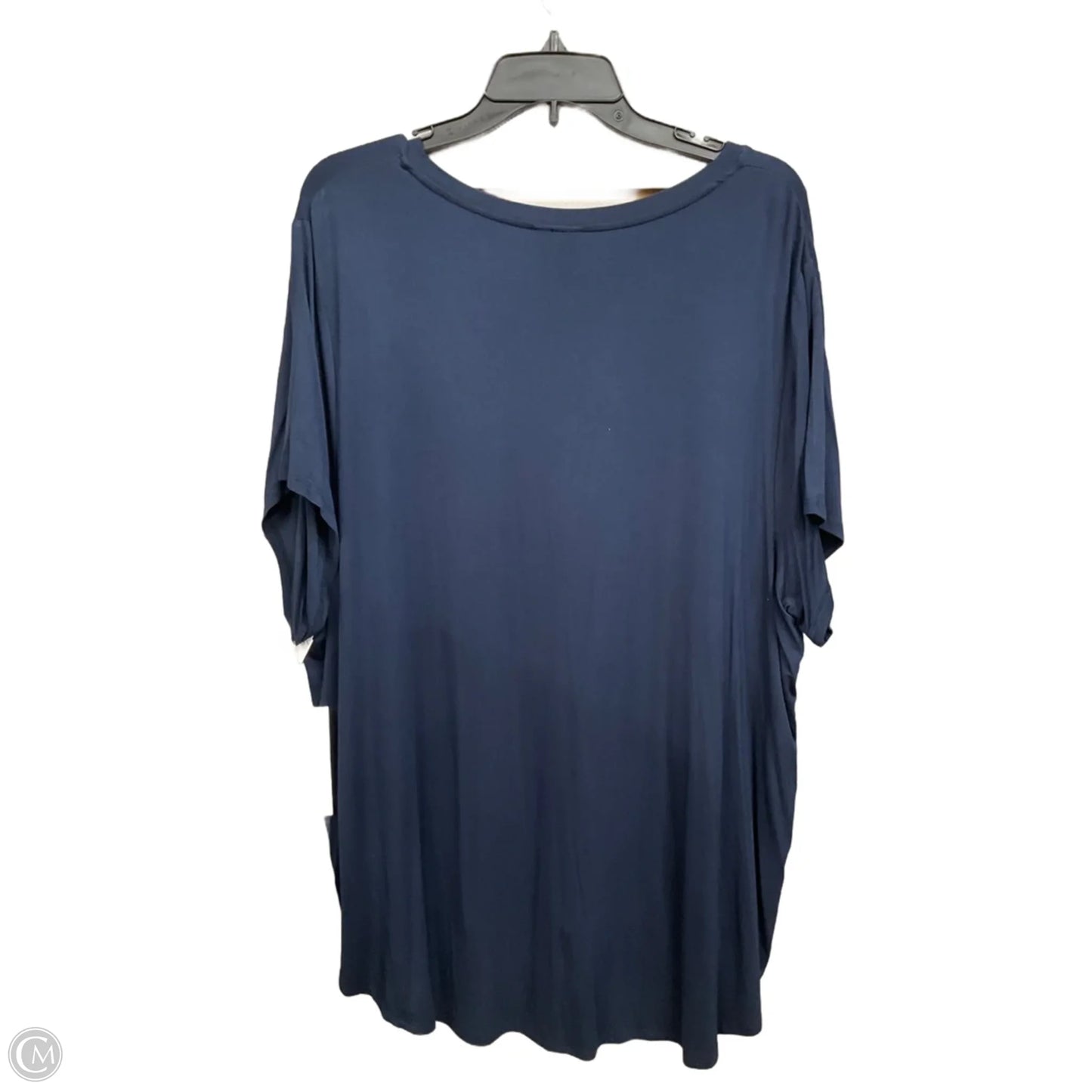 Top Short Sleeve By Adyson Parker In Navy, Size: 3x