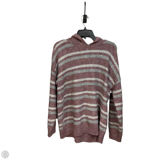 Sweater By Nine West Apparel In Grey & Red, Size: Xl