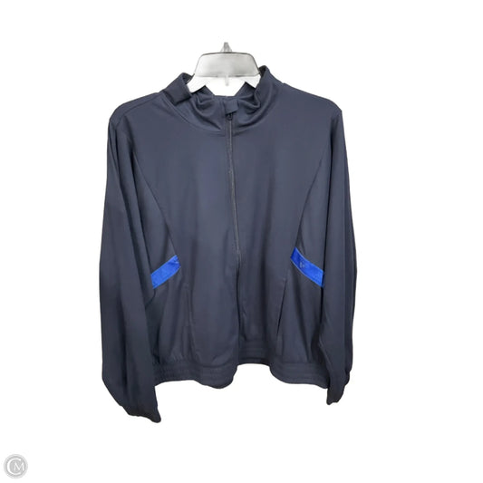 Athletic Jacket By Adidas In Blue, Size: Xl