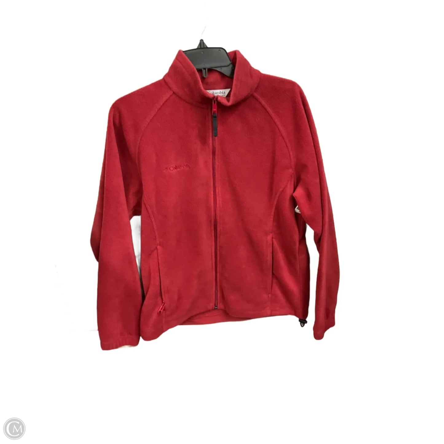 Jacket Fleece By Columbia In Maroon, Size: L