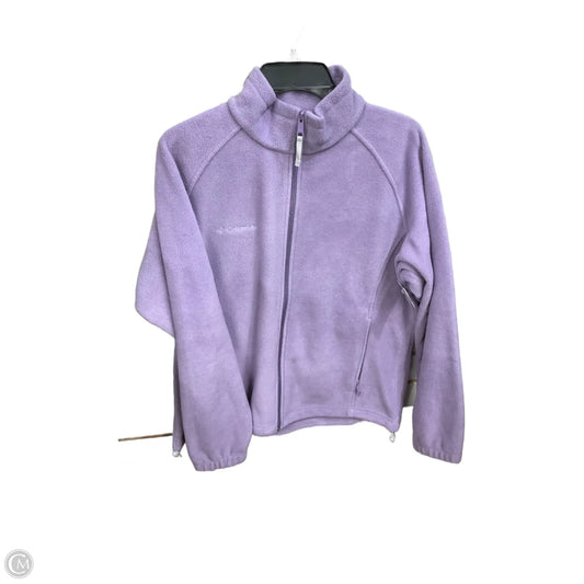 Jacket Fleece By Columbia In Purple, Size: L
