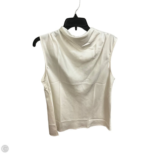 Top Sleeveless By Ann Taylor In Cream, Size: M